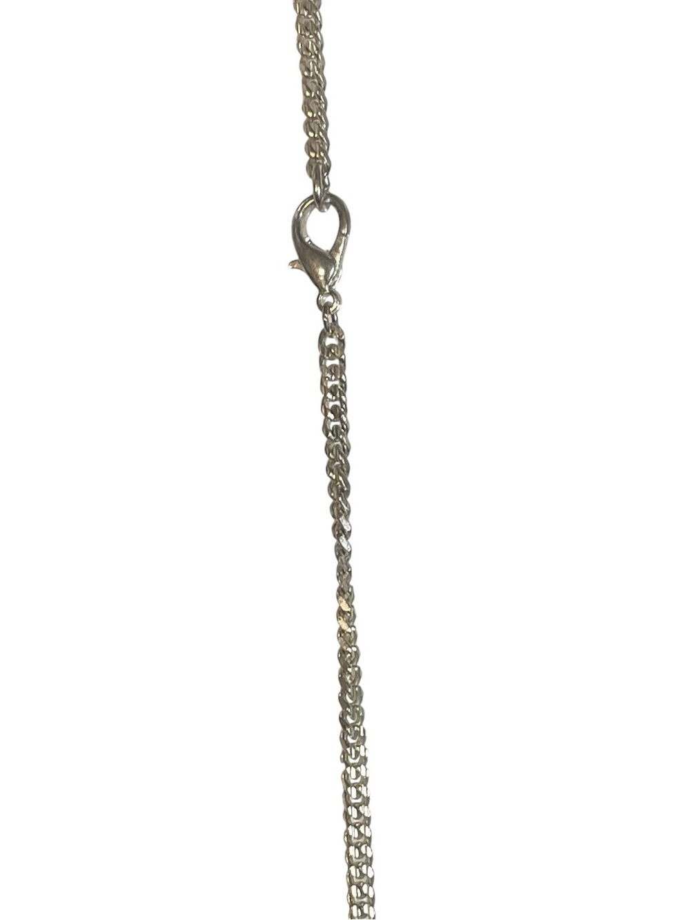Modern Silver Tone Spinner Pendant Necklace | Geometric Statement Necklace - Picture 8 of 9